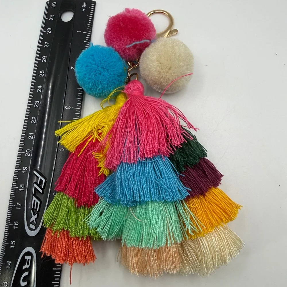 Multicolor Tassel Keychain